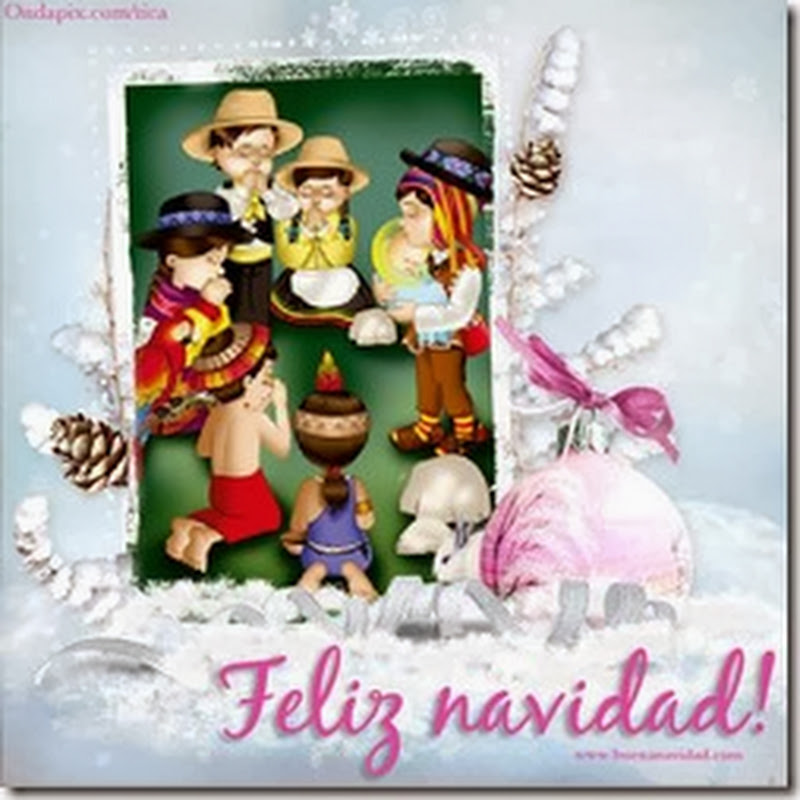 Tarjetas Feliz Navidad niños Perú