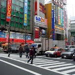crossing in akihabara in Akihabara, Japan 