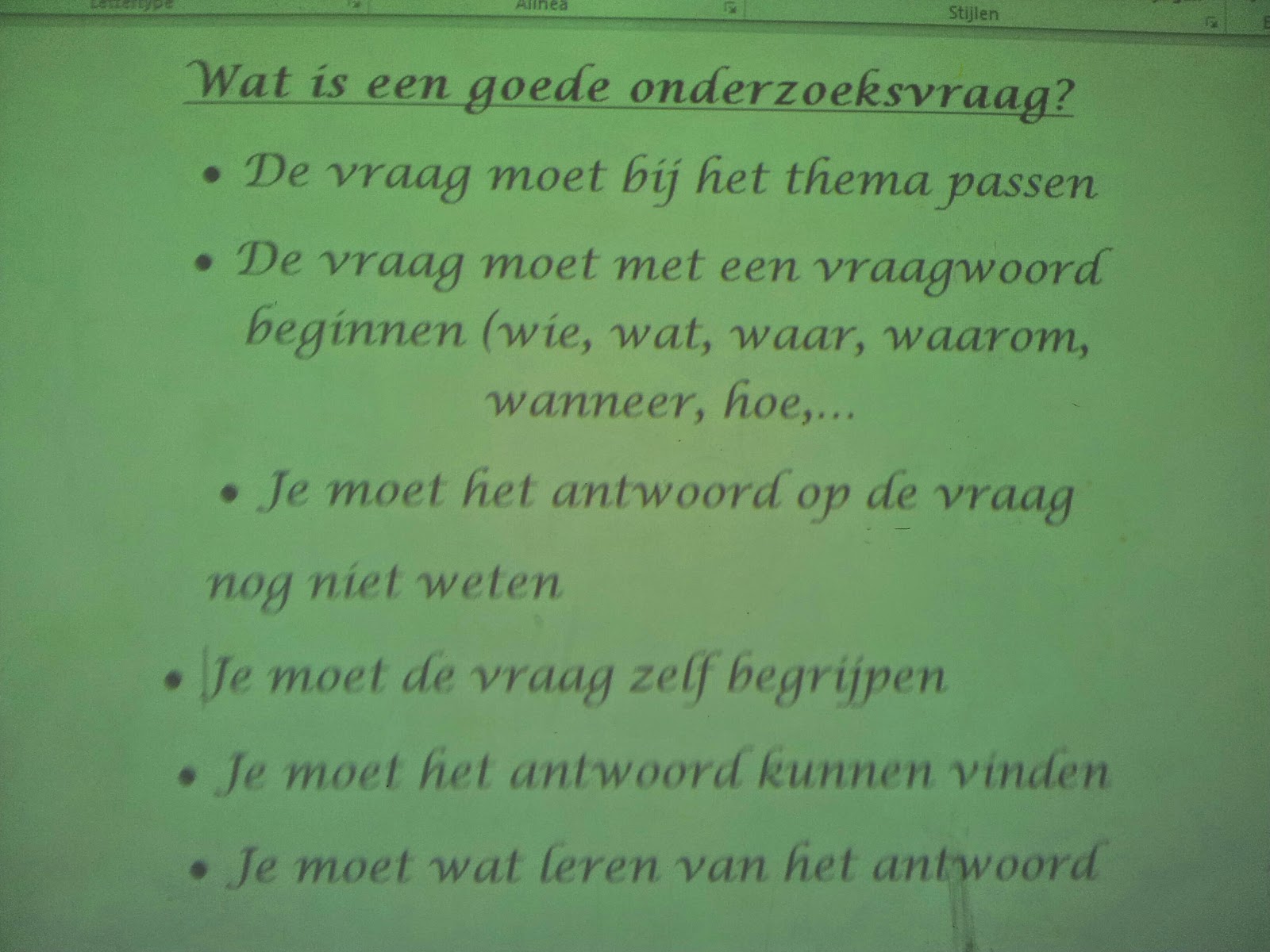 Groep 5 blogt: Wat is een goede onderzoeksvraag?