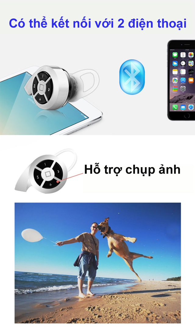 Tai nghe bluetooth mini Q6 Waniu