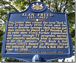 Alan Freed marker in Windber, PA (Click any photo to Enlarge)