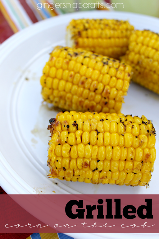 #ad Grilled Corn on the Cob recipe at GingerSnapCrafts.com #whatsgrillin #CollectiveBias