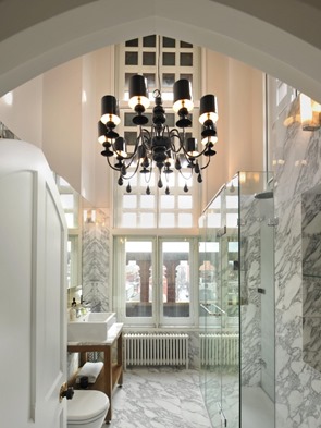 Decoracion Atico St Pancras / Thomas Griem marmol-blanco-en-baño