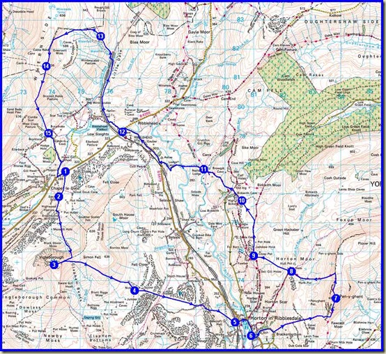 Our route - 39km with around 1500 metres ascent, taking us 9 hours 40 minutes