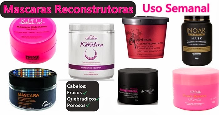 Produtos pra Reconstrução de uso Semanal Produtos pra Reconstrução