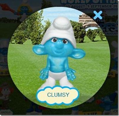 Smurf 2 X Happy Meal - Clumsy Smurf