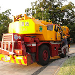 construction truck in hiroshima in Hiroshima, Japan 