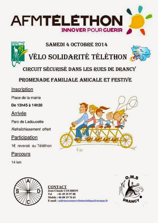 Affiche Vélo Solidarité 2013