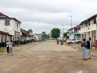 Une vue du centre ville de Kindu, chef-lieu de la province du Maniema (RDC). Ph. Panoramio.com