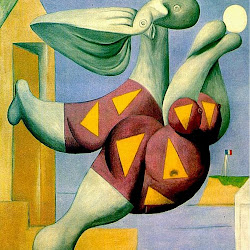 Picasso, Bather at the beach with a ball