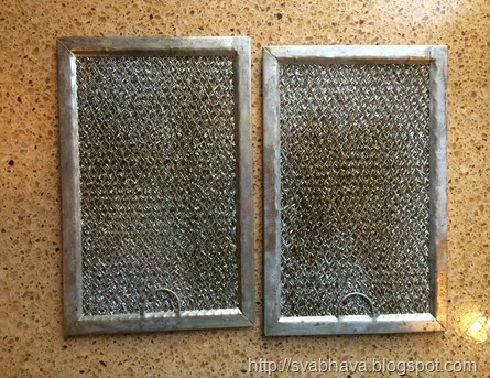 cleaning microwave filters