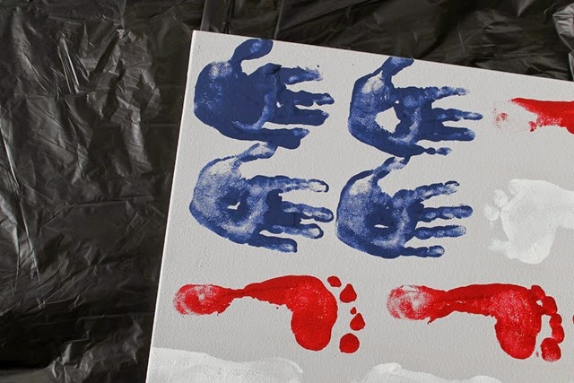flag handprints
