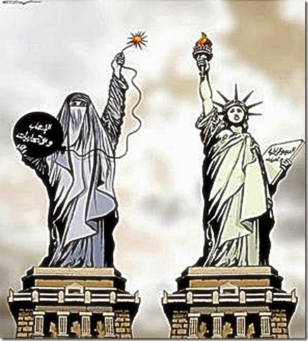 Burka or Lady Liberty