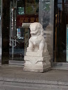 Stone Lion Sculpture 