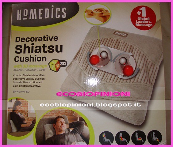 Homedics: cuscino massaggiante shiatsu di design - Ecobiopinioni