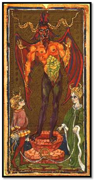 Diablo. Tarot de Visconti Sforza
