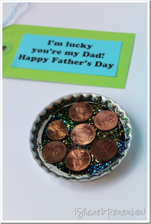 Father's Day Penny coaster & tag