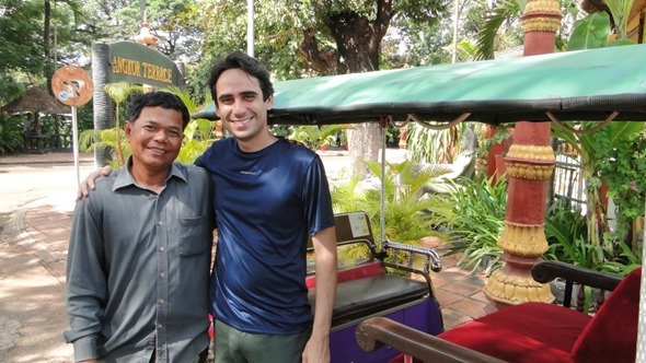 Pol, nosso motorista em Siem Reap
