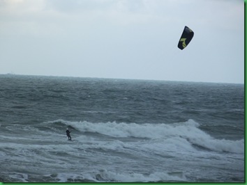 Thursday Kite surfer at Gamble Rogers 011