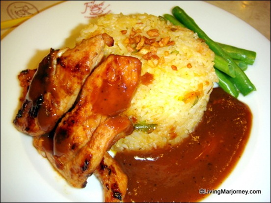 Figaro Dinner Meals: Pan-Seared Chicken Barbeque with Java Rice 