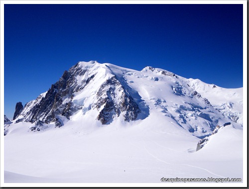 Descenso del Valle Blanco esquiando (Chamonix, Alpes) 5360