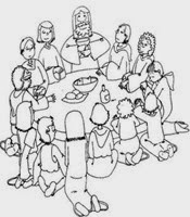 ultima cena dibujos colorear (3)