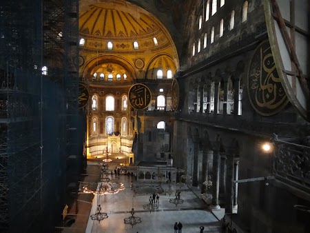 Obiective turistice Istanbul:. Catedrala Sf. Sofia - interior