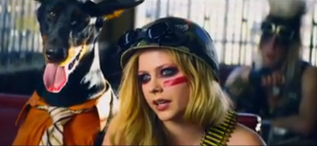 Avril Lavigne in Rock N Roll music video