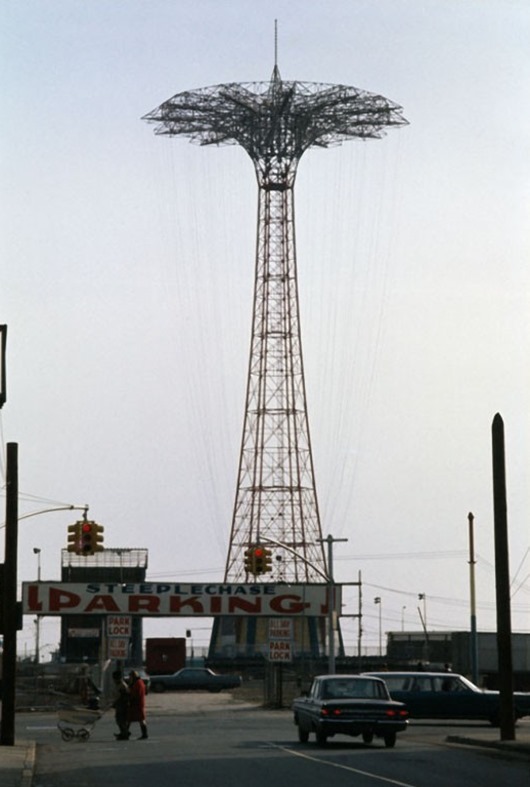Parachute jump, Coney Island, Brooklyn, 1970