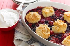 Triple Berry Cobbler