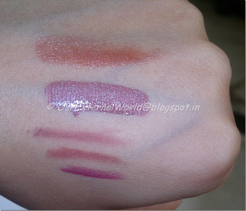Lipstick Collection - liner swatches