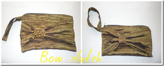 Bow clutch collage