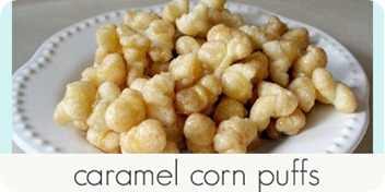 caramel corn puffs