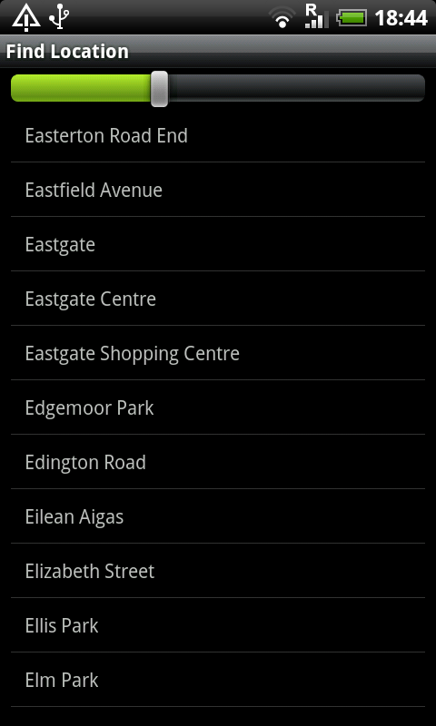 Inverness Street Map Screen 2