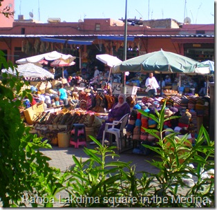 small outdoor market within the souk, Marrakech