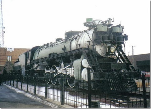 Great Northern S-2 4-8-4 #2584 at Havre, Montana in February 2000