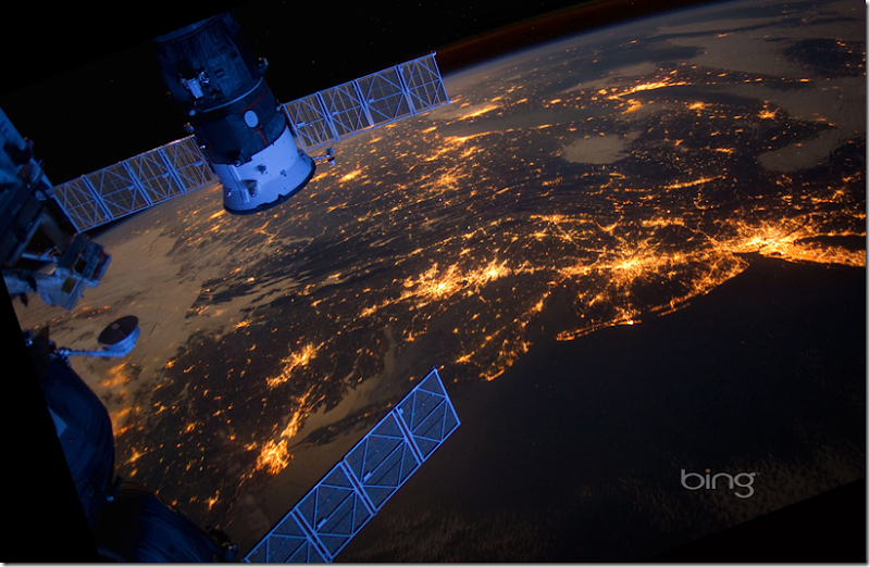 East coast from ISS