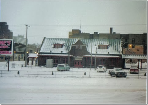 Old Soo Line Depot in Minot, North Dakota in December 2002
