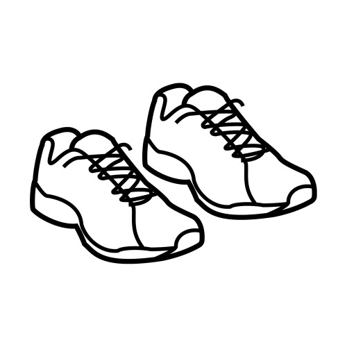 Dibujo de Zapatillas para Colorear - Dibujos.net