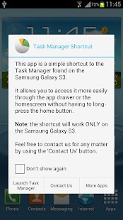 Galaxy S3 Task Manager Shortcu