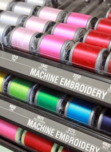 Machine embroidery thread