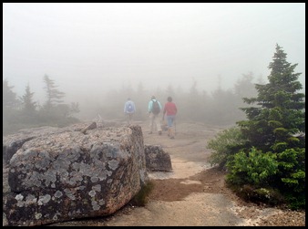 19 - fogged in at the summit - no views;o(