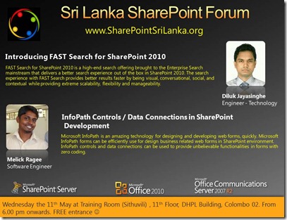 04 - SriLankaSharePointForum - 11th May 2011