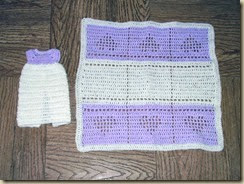 Burial preemie lilac and white