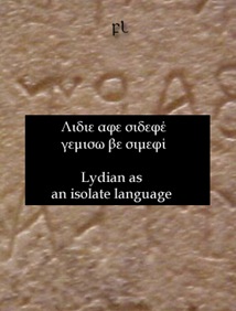Lydian as an isolate language Cover