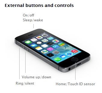 iPhone touch ID sensor