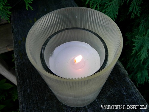 votive candle from leftover parts