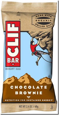 CLIF Bar Chocolate Brownie - New Organic Seal 041112