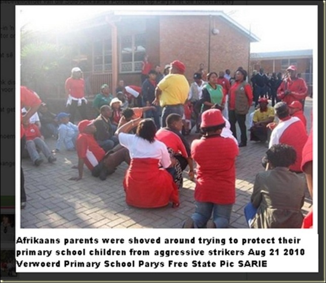 Afrikaans Primary School occupied by striking teachers Aug 21 2010