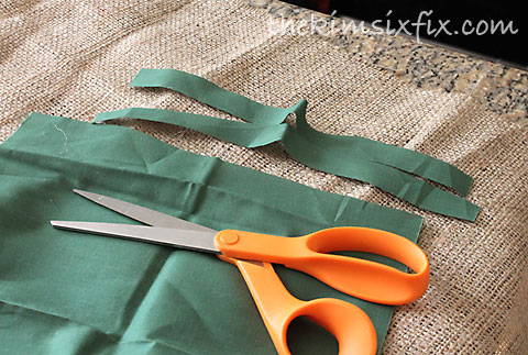 Cutting fabric strips